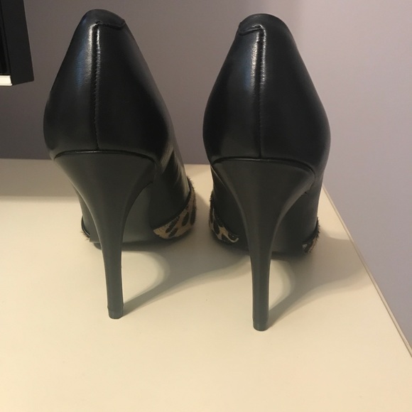 Guess Leopard Calf Hair & Leather Heels 7.5 - Picture 4 of 7
